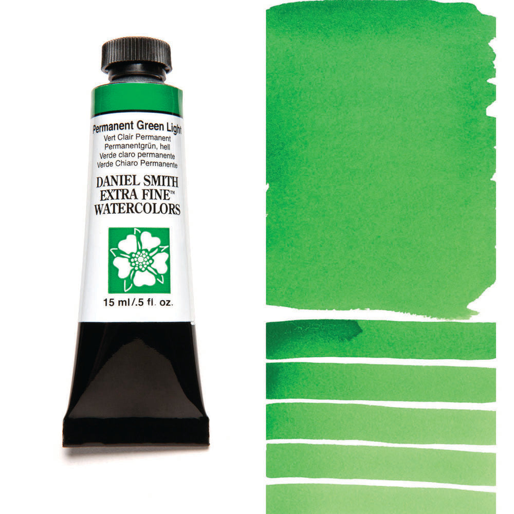 Permanent Green Light Serie 1 Watercolor 15 ml. Daniel Smith