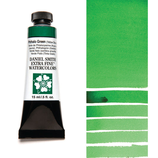 Phthalo Green (Yellow Shade) Serie 2 Watercolor 15 ml. Daniel Smith