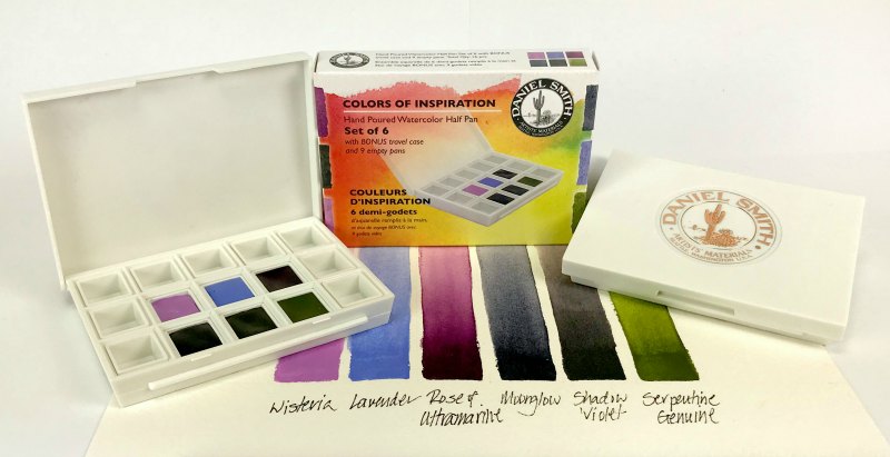 Colors of Inspiration Watercolor Half Pan Set Daniel Smith 6 napjes