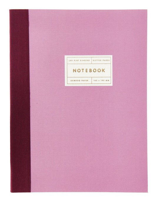 Schetsboek dotted paper poetry 14,5x19,5cm 80 vellen paars