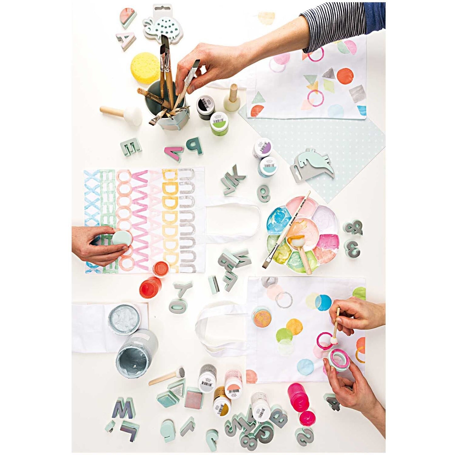 Foam stempelset alfabet 1 37 stuks Rico Design