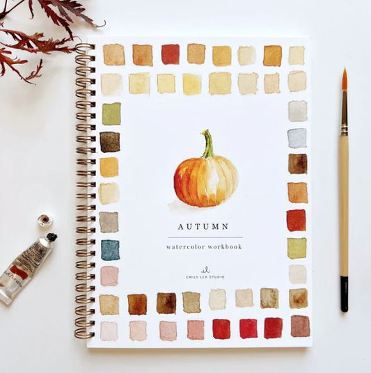 Aquarelverf werkboek - Autumn- emily lex studio watercolor workbook