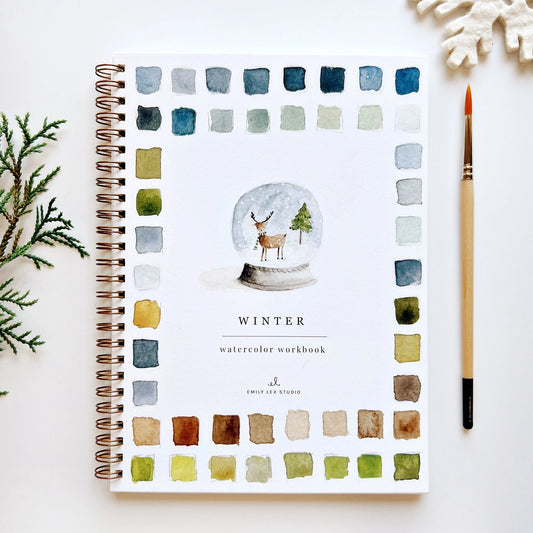 Aquarelverf werkboek - Winter- emily lex studio watercolor workbook