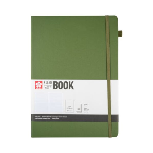 Dummy donker groen A4 80 vellen lined Sakura