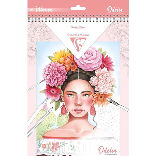 Kleurboek Clairefontaine Odelia - #1. Vrouwen - Boek