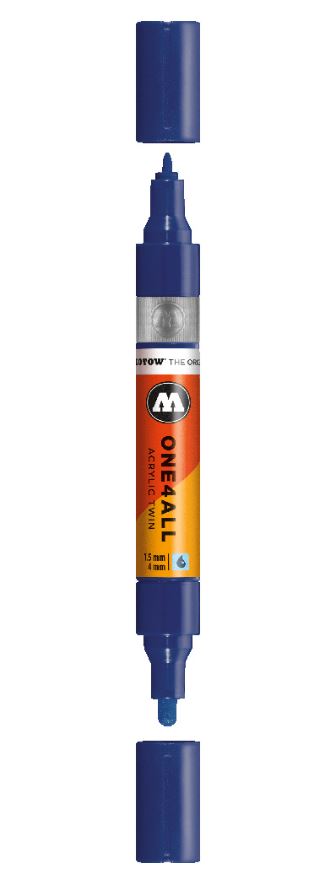 Night Blue Twin Marker One4All Molotow