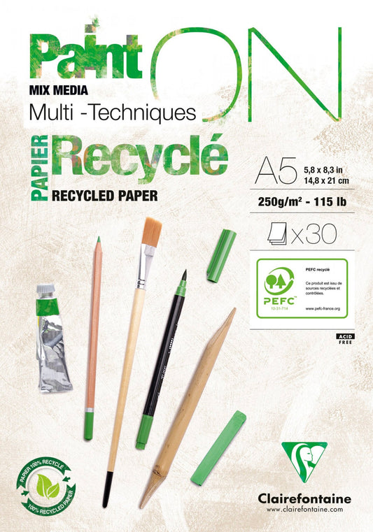 Paint-on Mix Media Recycled A5 250 gram