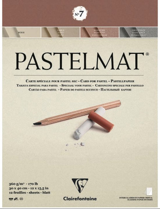 Pastelmat No. 7 beige 360gr 30x40 Clairefontaine Gekleurd Pastelpapier