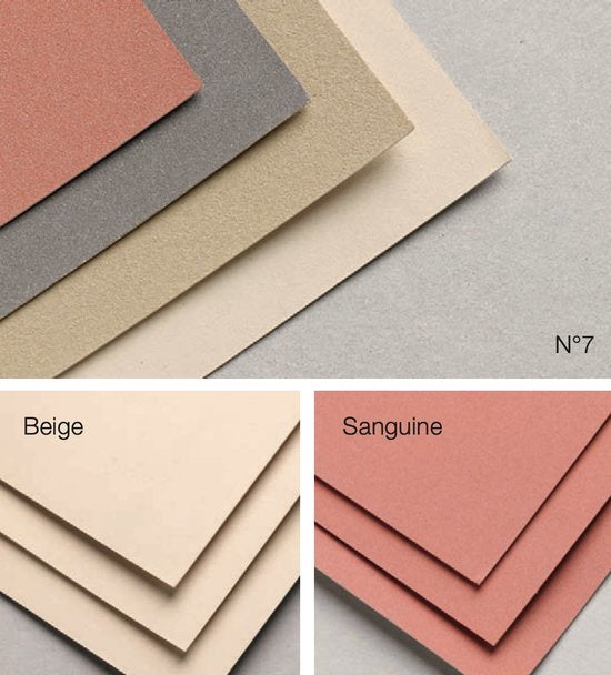 Pastelmat No. 7 beige 360gr 18x24 Clairefontaine Gekleurd Pastelpapier