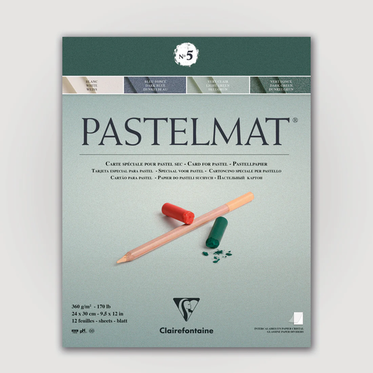 Pastelmat No. 5 (Groen) 360gr 24x30 Clairefontaine Gekleurd Pastelpapier