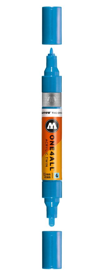 Shock Blue Twin Marker One4All Molotow