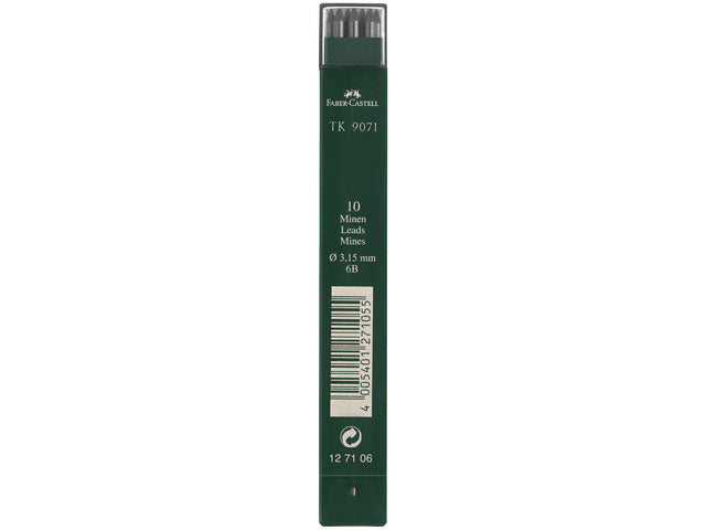 6B 3,15mm Grijs Vulpotloodstift Navulling Faber Castell