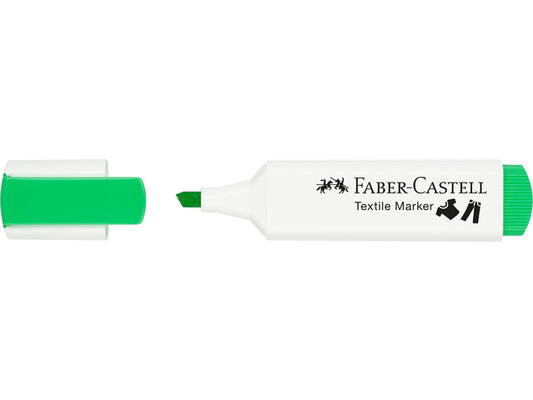 Textielstift Faber-Castell textielmarker Neon groen