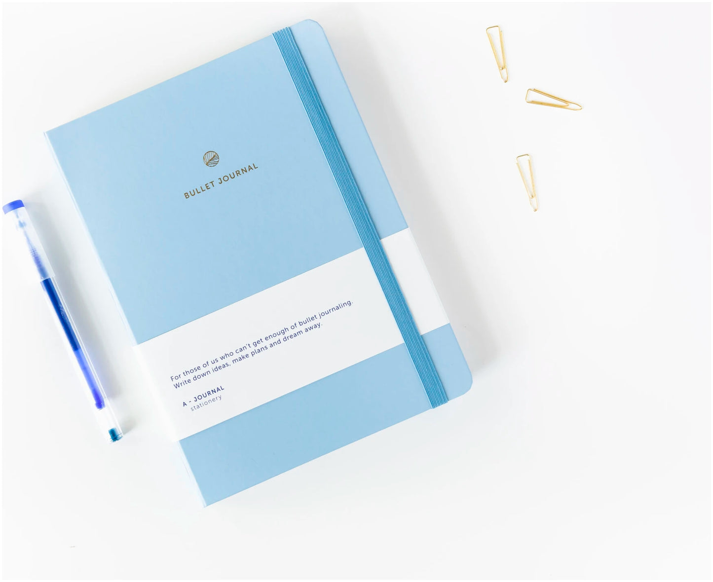 A-journal Bullet Journal - Lichtblauw 160 blz