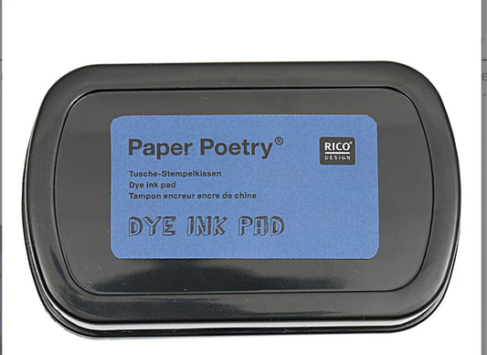 Stempelkussen Paper Poetry Blauw