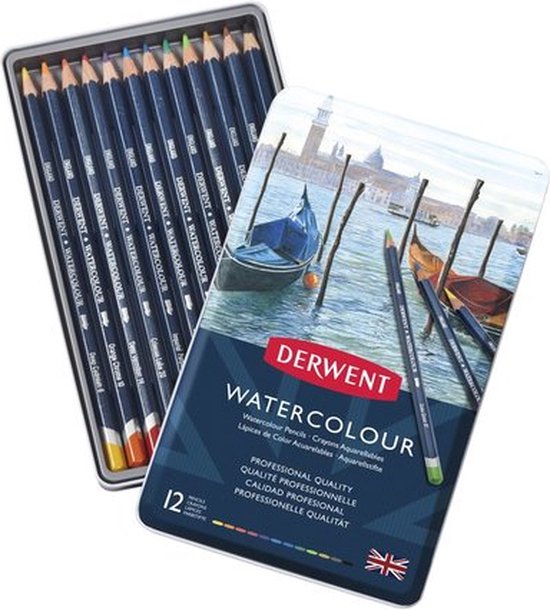 Watercolour potloden set 12 stuks Derwent
