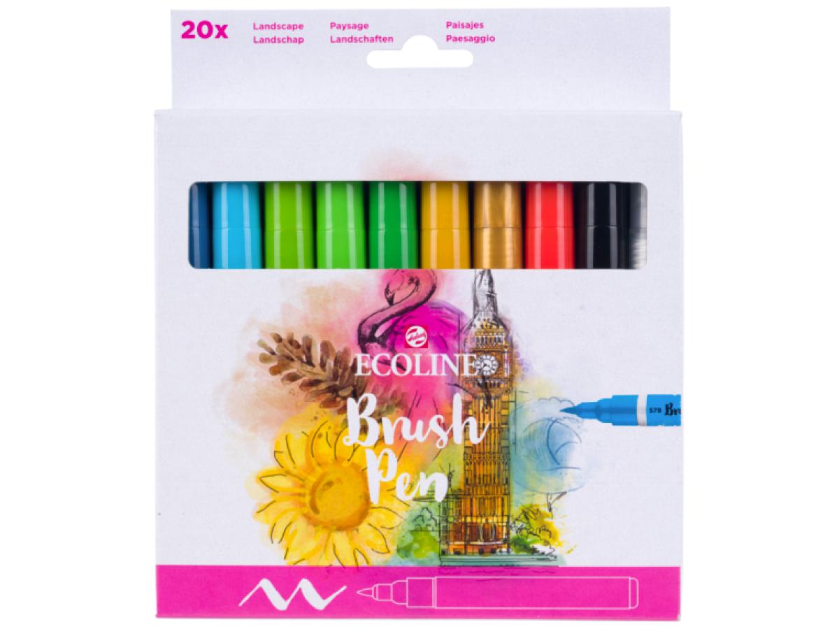 Ecoline Brushpen set 20 algemeen