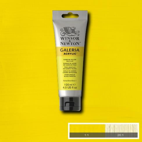 120ml  114 S1  Cadmium Yellow Pale Hue Galeria Acryl