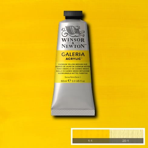 60ml  120 S1  Cadmium Yellow Medium Hue Galeria Acryl