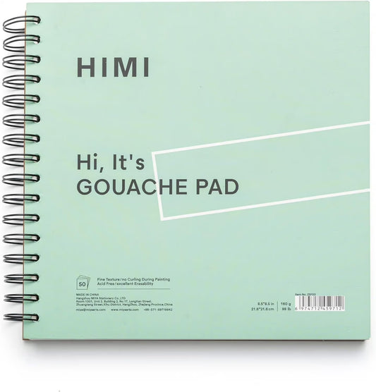 HIMI Gouache Set Pad  21,6 x 26.6 cm  50 vellen 160 g groen