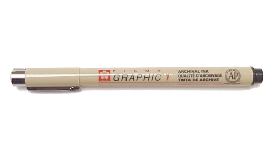 Pigma Graphic Kalligrafie 1 (1.0mm) BLACK Sakura Fineliner