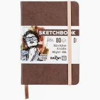 Dummie Darwi Bruin A6 (10,5x14,8 cm) wit papier 80 vellen 140 gram