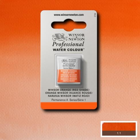 Winsor Orange (red shade) napje 723 S1 Artist's Aquarel Winsor & Newton