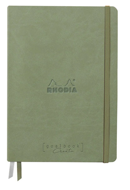 Dummie groen A5 200gr Rhodia Creation Goalbook wit papier gebonden