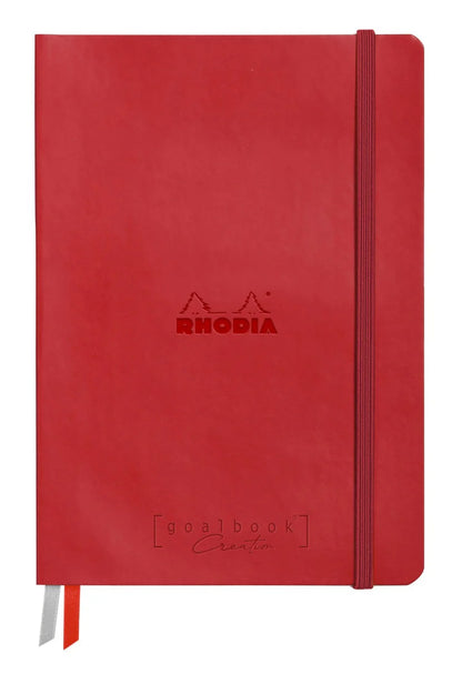 Dummie Rood A5 200gr Rhodia Creation Goalbook wit papier gebonden
