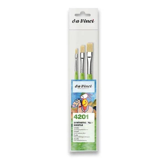 Da Vinci Platte Penselen Set 3
