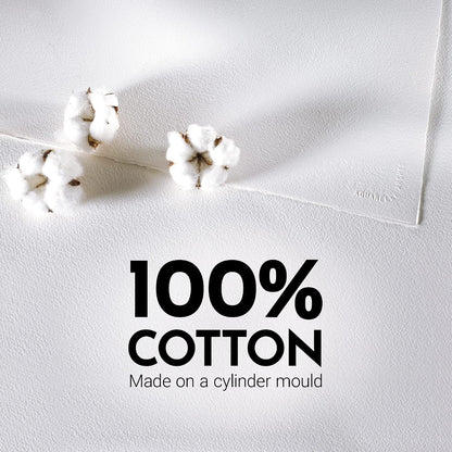 Extra White 180 gr 100% Katoen (16 vel) Blok A4+ 1 zijde gelijmd Tekenpapier Arches