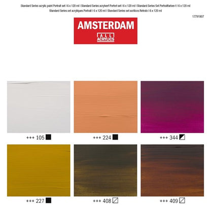 Amsterdam Acrylverf Portrait Set 6 x 120 ml