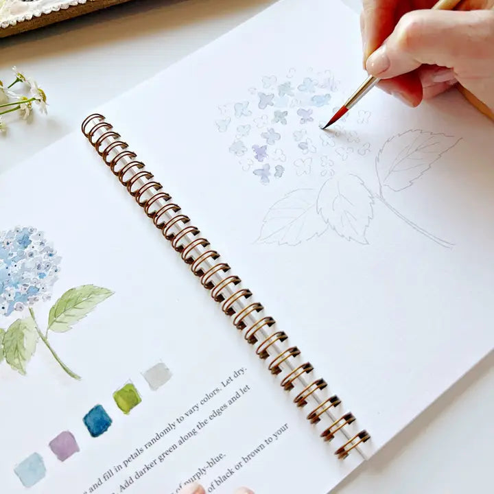 Aquarelverf werkboek - Flowers- emily lex studio watercolor workbook