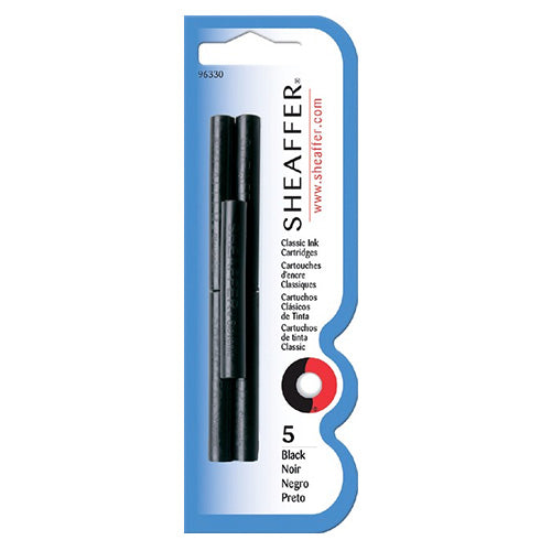 Inktpatronen Vulpen SHEAFFER 100 zwart 5 stuks