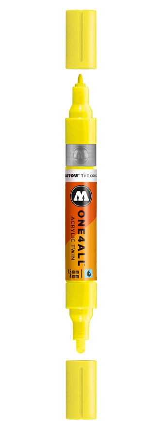 Neon Yellow Twin Marker One4All Molotow