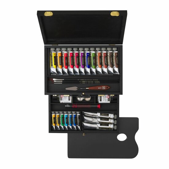Rembrandt Olieverf houten kist set Luxury