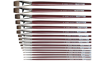 Davinci penseel Olie 1840.20 Black Sable Plat