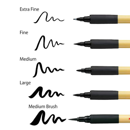 Kuretake Bimoji Fude Pen zwarte inkt, zacht breed brush