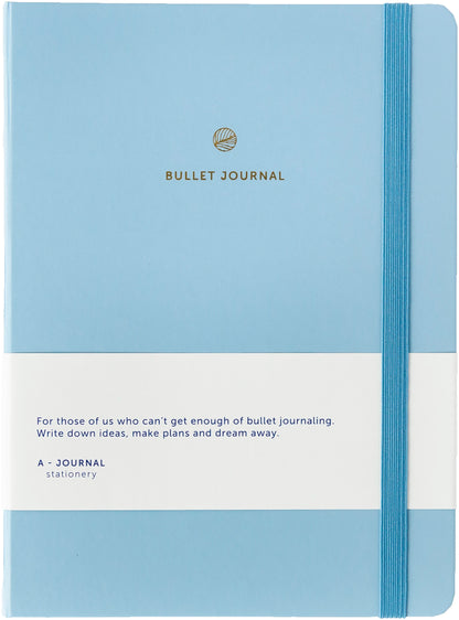 A-journal Bullet Journal - Lichtblauw 160 blz