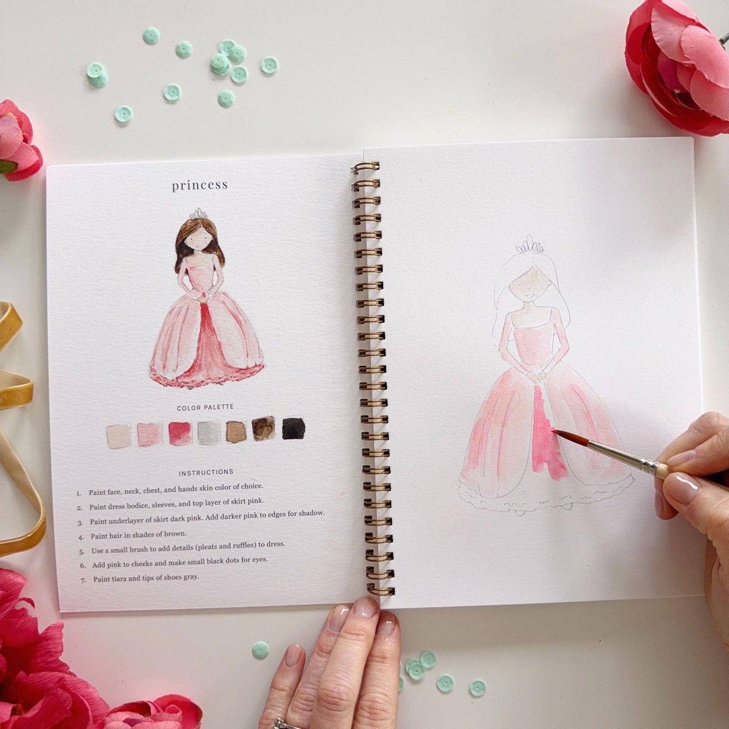 Aquarelverf werkboek - Sprookjes- emily lex studio watercolor workbook