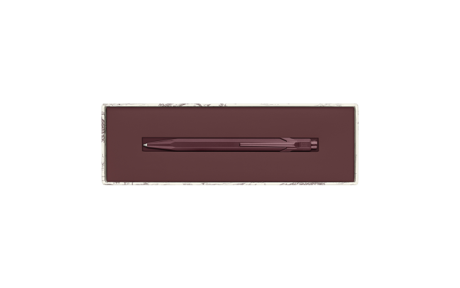 Limited Edition BallPoint Caran D'ache 849 Toile de Jouy bordeaux
