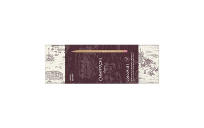 Limited Edition Aquarelpotloden Set Caran D'ache Toile de Jouy