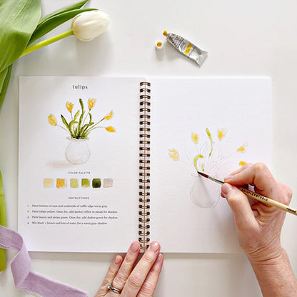 Aquarelverf werkboek - Lente - emily lex studio watercolor workbook