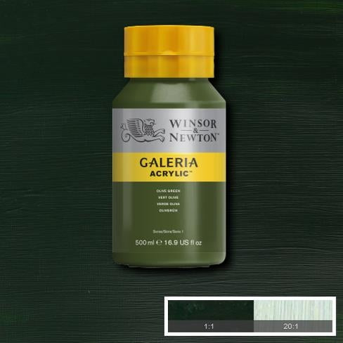 500ml  447 S1  Olive Green Galeria Acryl