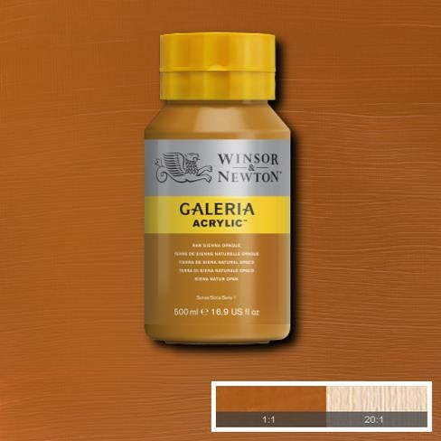 500ml  553 S1  Raw Sienna Opaque Galeria Acryl