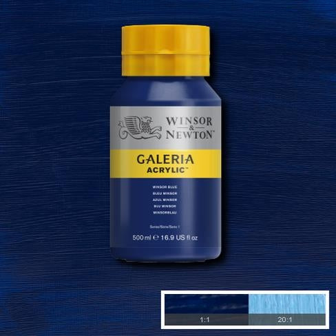 500ml  706 S1  Winsor Blue Galeria Acryl