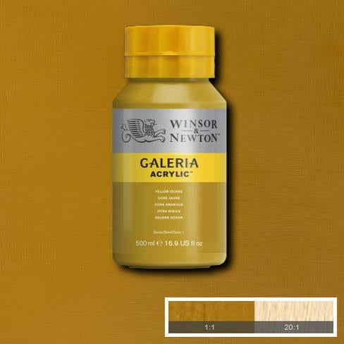 500ml  744 S1  Yellow Ochre Galeria Acryl