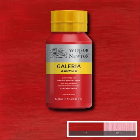 500ml  095 S1  Cadmium Red Hue Galeria Acryl