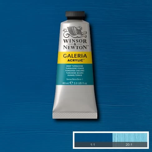 60ml  232 S1  Deep Turquoise Galeria Acryl