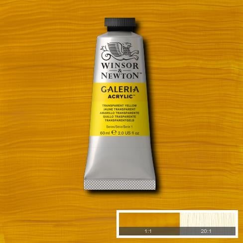 60ml  653 S1  Transparent Yellow Galeria Acryl